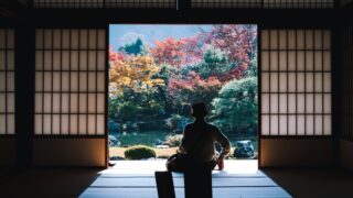 silhouette of man near outside